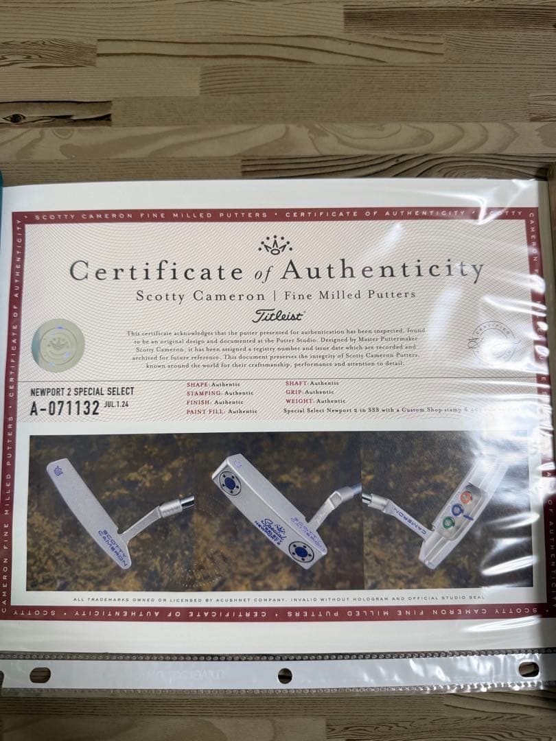 【超美品】キャメロンNEWPORT2カスタムパター