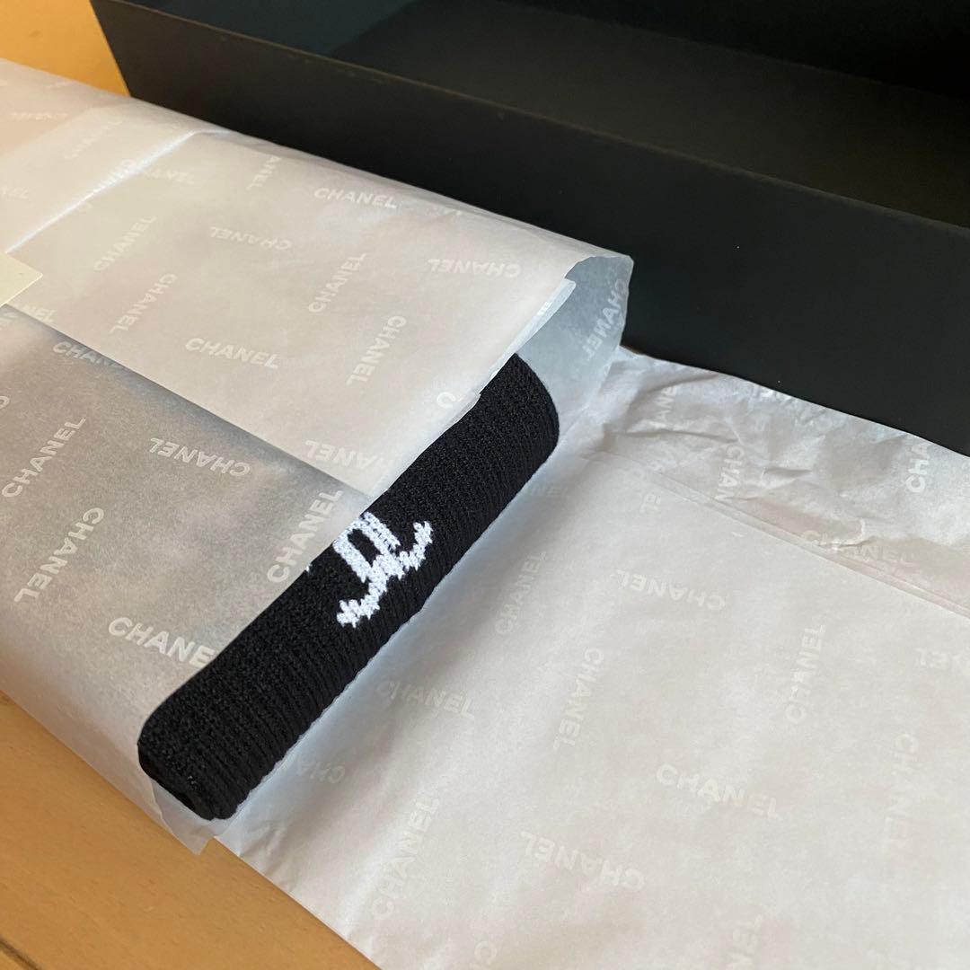 【新品未使用】CHANEL シャネル レッグウォーマー ゲートルソックス 黒