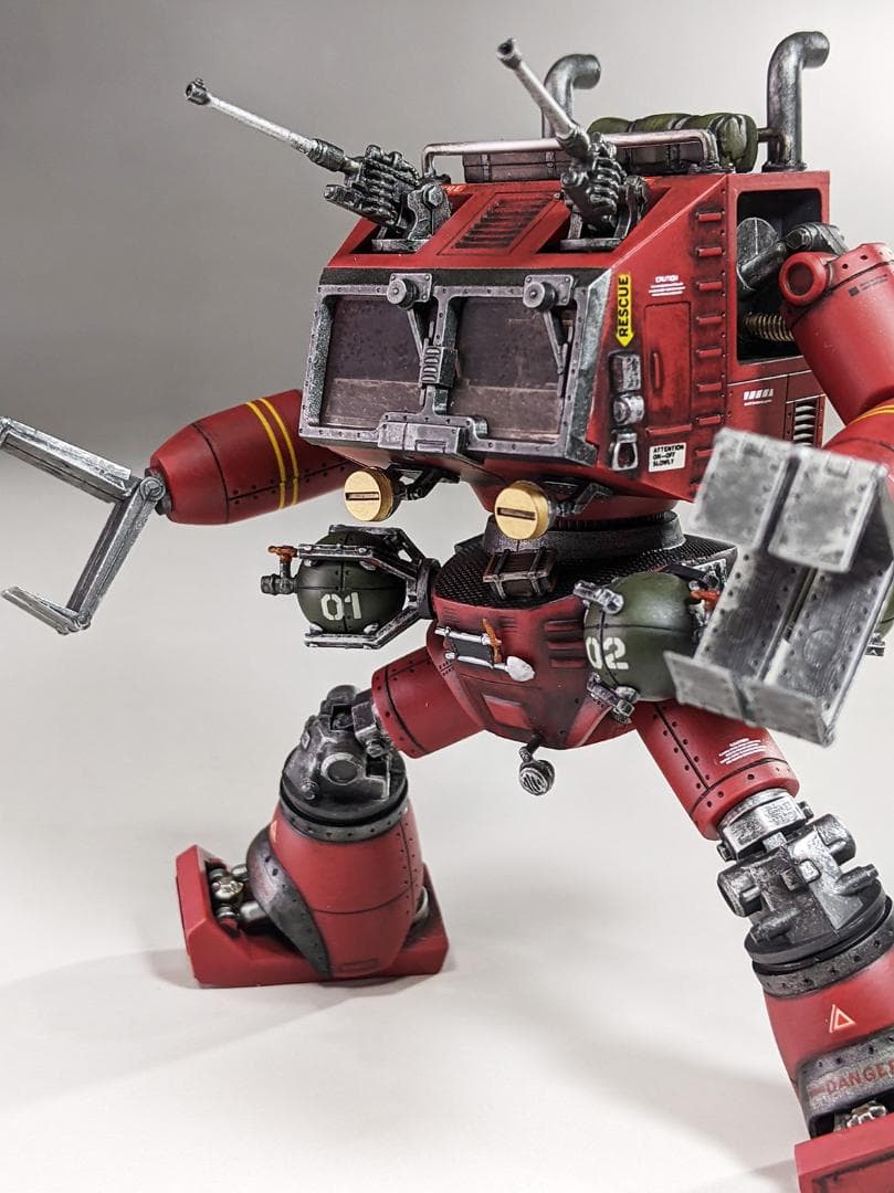 プラモデル　1/100 クラブタイプ（戦闘メカザブングル）組立塗装済