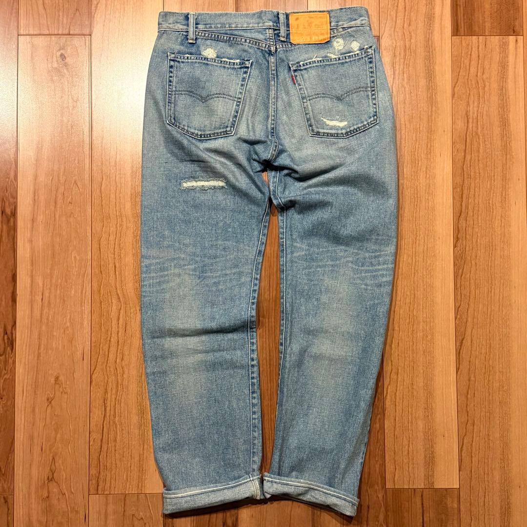 BOROデザインLEVI‘S 501XX 1966 W34鬼ヒゲ！ハチノス