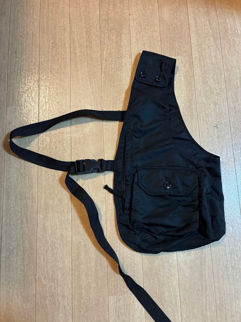 engineered garments shoulder vest ブラック