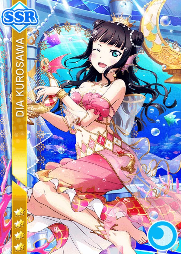 ラブライブ サンシャイン Aqours 黒澤ダイヤ マーメイド コスプレ 衣装