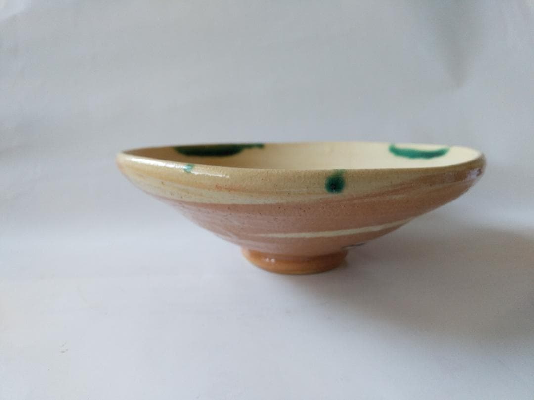 弥七田織部 茶碗 桃山窯 林英仁 作 共箱 栞 茶道具 抹茶碗  新品 未使用