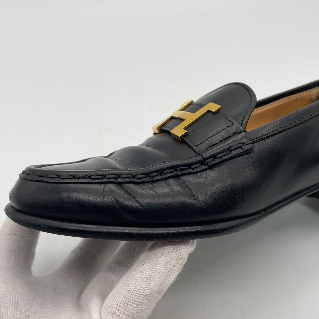 エルメス　HERMES ローファー　コンスタンスローファー　レザー　Hロゴ