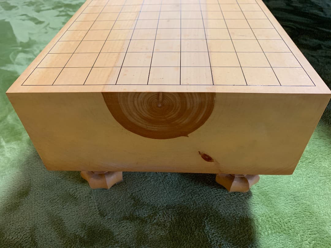 ⭐︎ 特価　【国産】イチョウ　５寸将棋盤　脚付