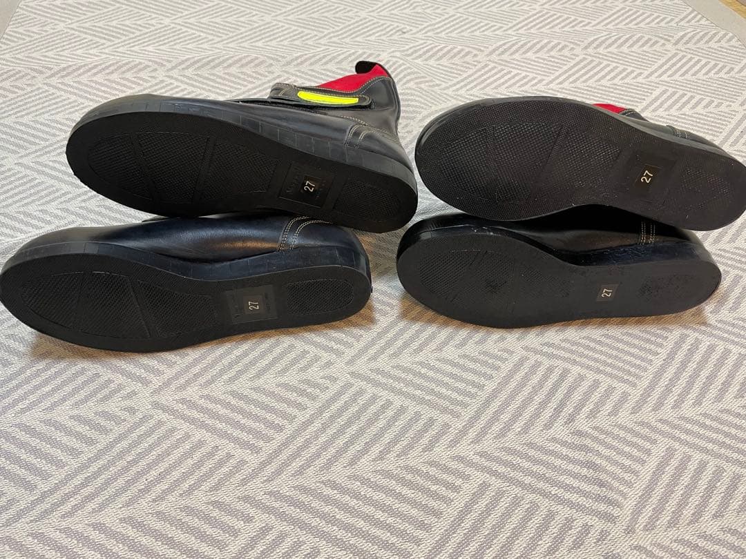 安全靴 27cm 黒/赤 滑り止め　ノサックス　2足