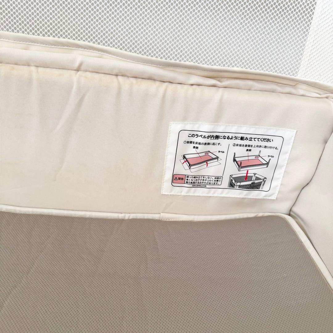 Aprica ベビーベッド ココネルエアープラス ホワイトベージュ