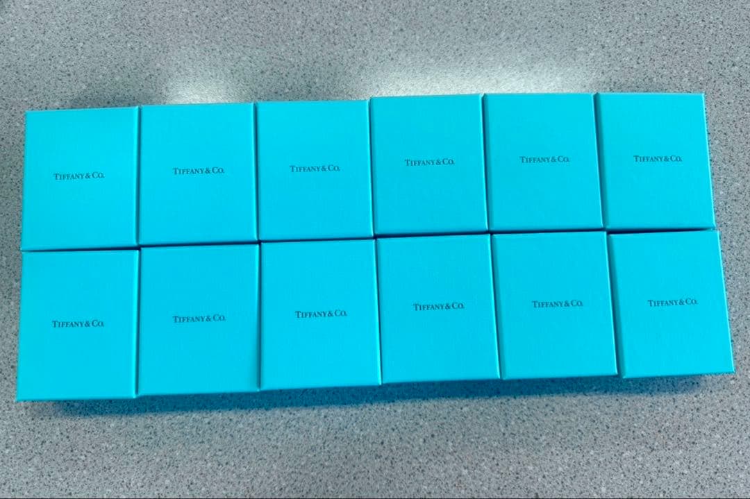 現行品Tiffany空箱　空箱　巾着　リボン　12セット