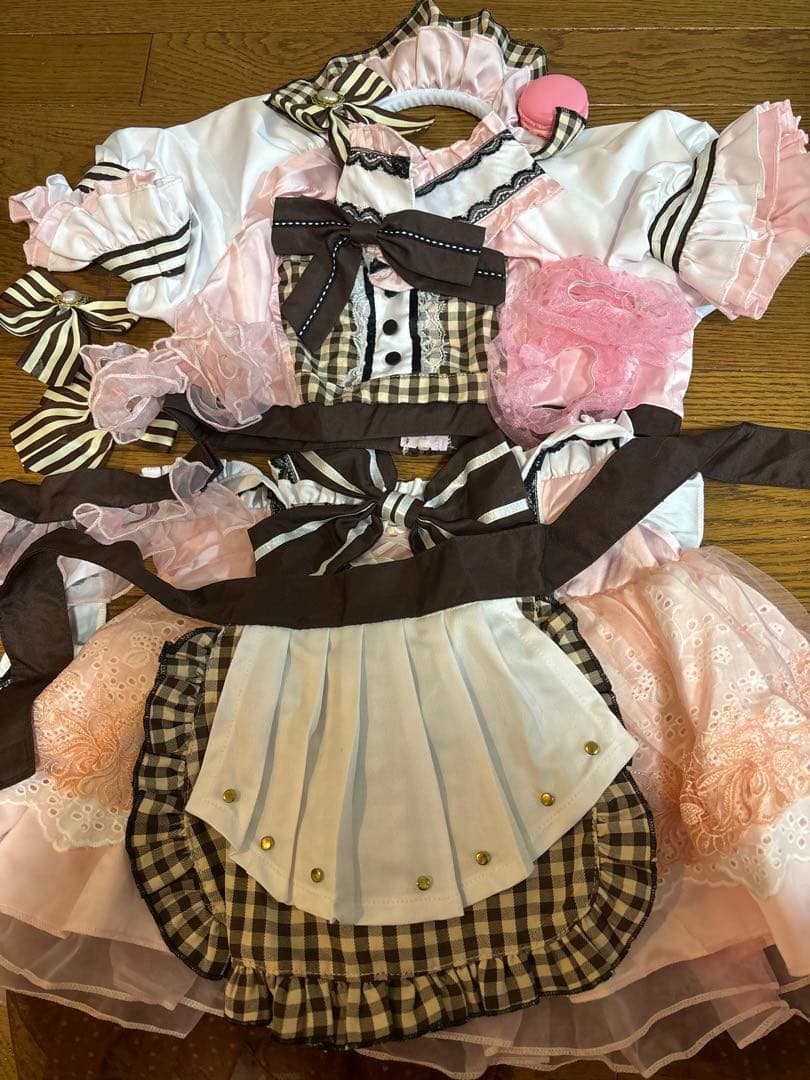 Malymoonマリームーンピンクメイド服(中村里砂着用)マカロンメイド ないる