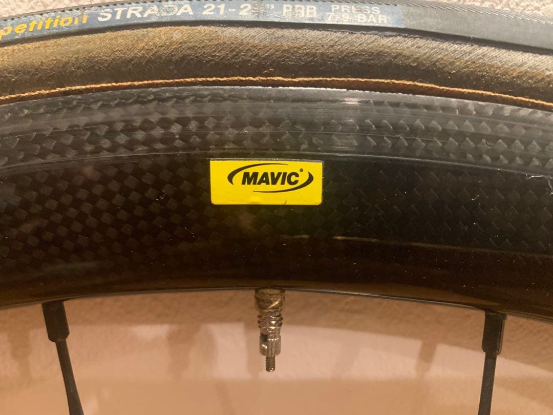 値下げ中 良品 送料込み mavic カーボンホイール 8-10sシマノ