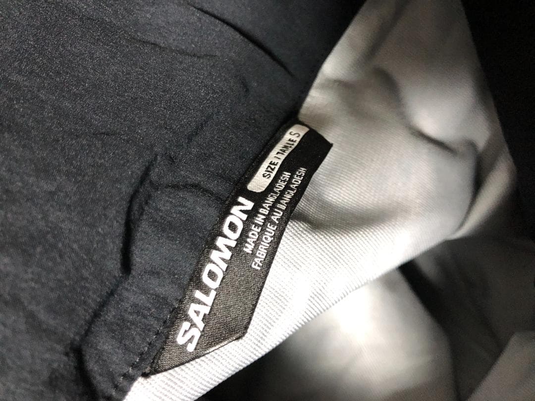 未使用 SALOMON メンズ アブソルート 3L ビブ スノーパンツ S 黒