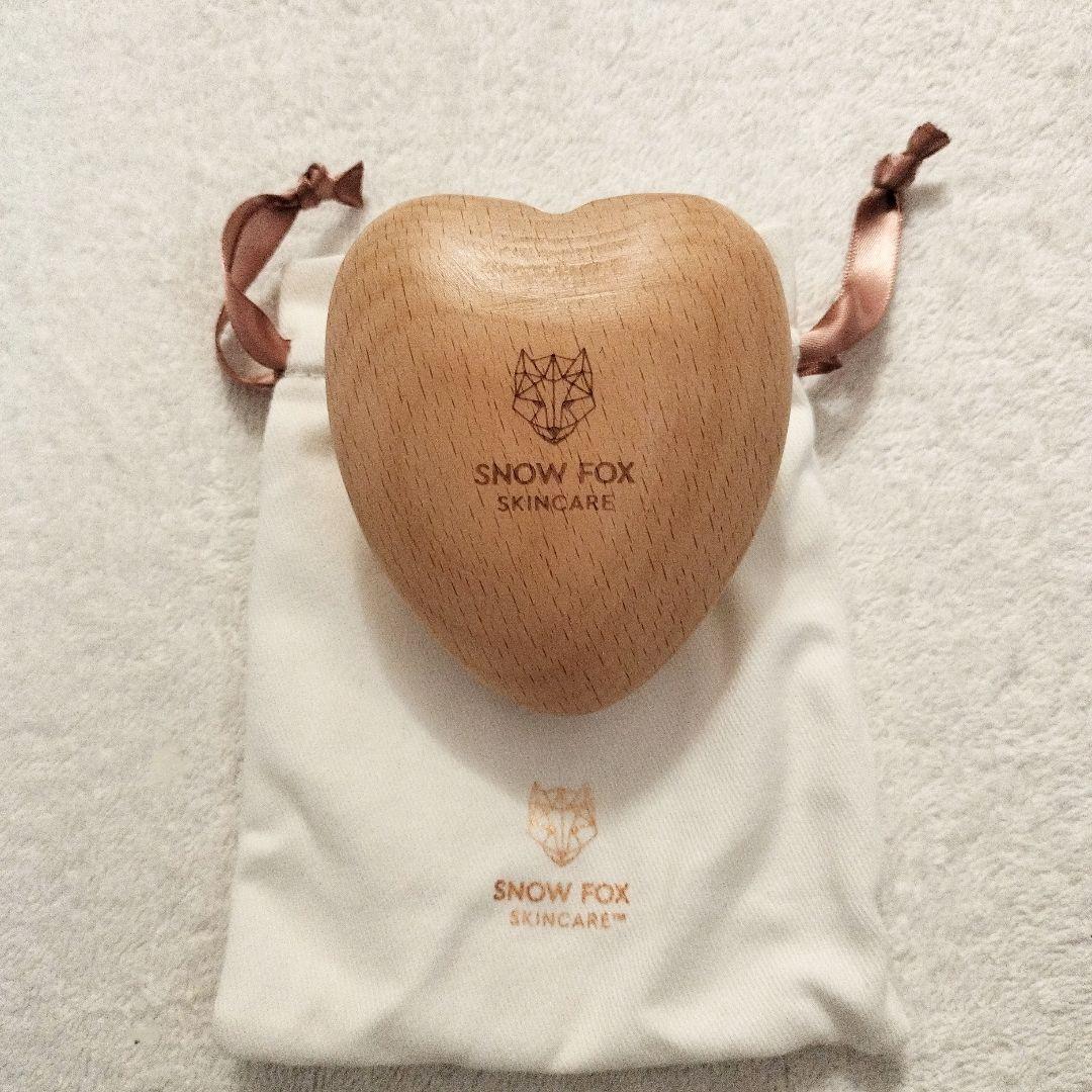 スノーフォックスプレミアム FOX カッサ ウッド ミニハート ヘアブラシ 新品