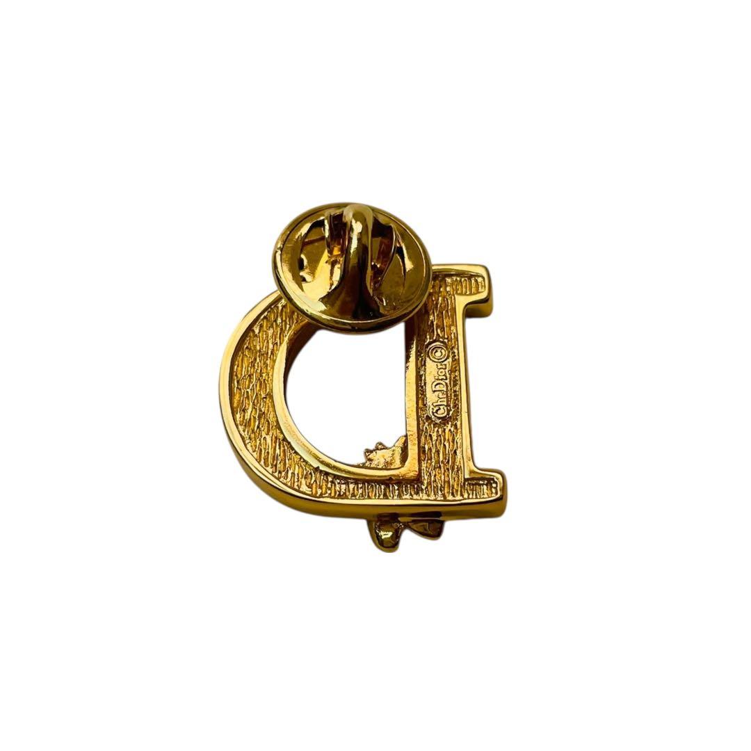 希少 クリスチャンディオール ピンブローチ ロゴ アルファベット 蜂 ビー