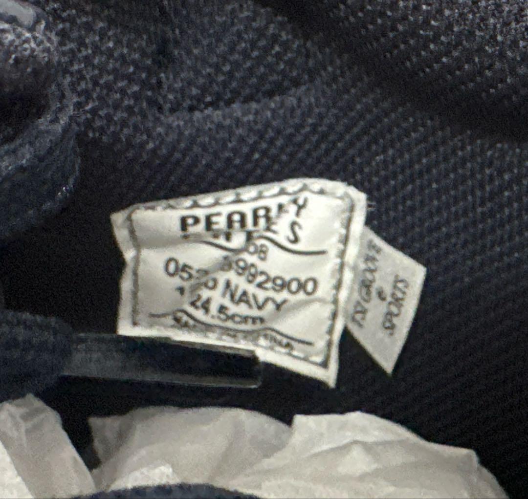 パーリーゲイツ　ハイカットスニーカー　ネイビー