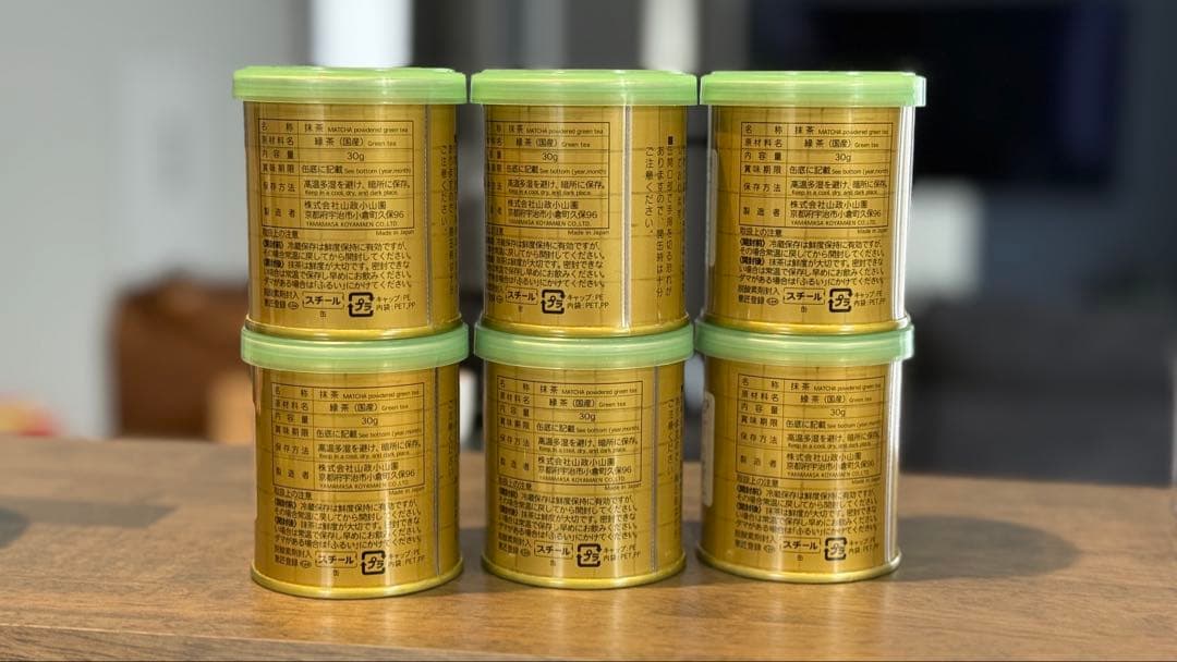 山政小山園 抹茶 【四方の薫 】　30g缶 6缶セット