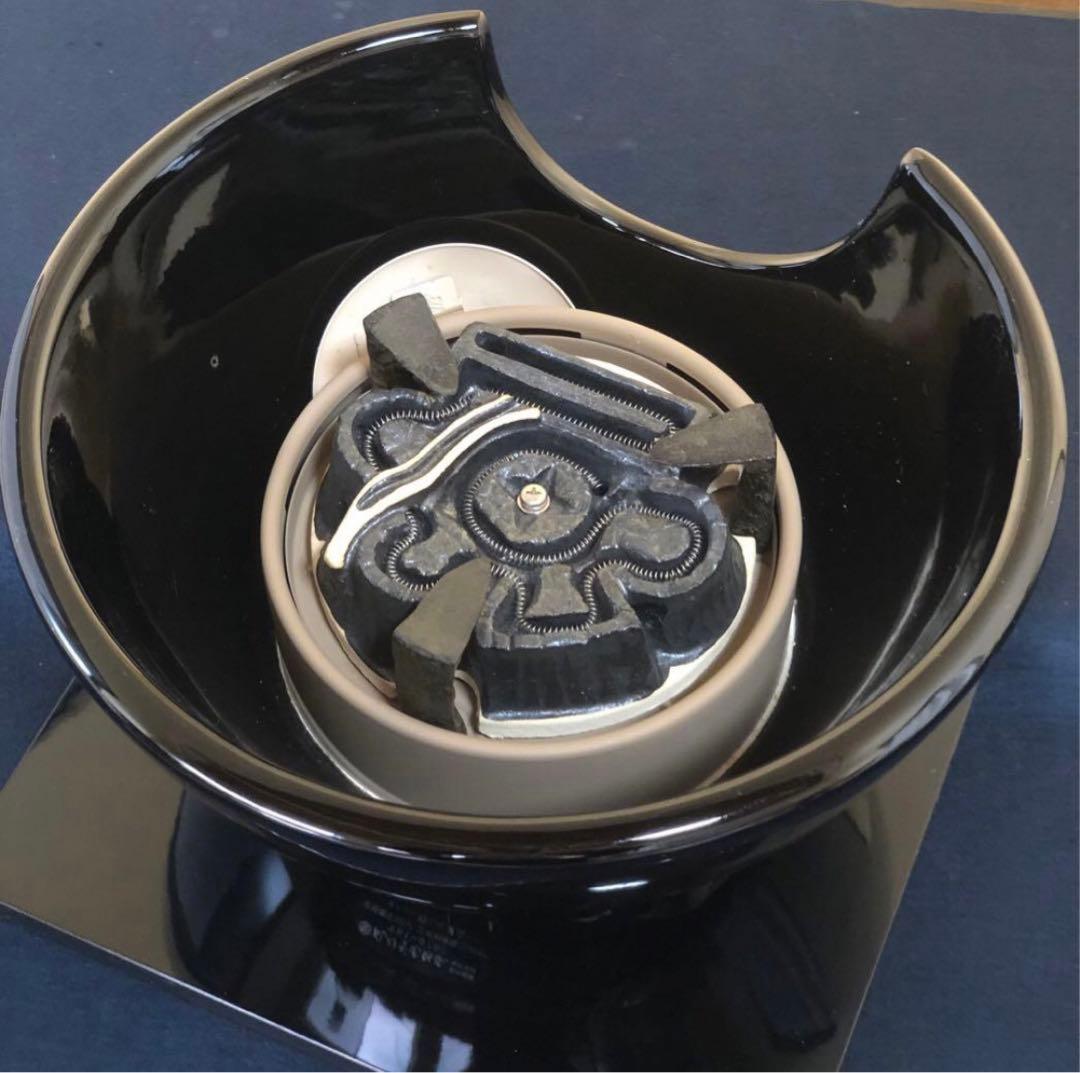 《R》茶道具 野々田式 風炉型電熱器 黒真塗B 元箱　260126く1