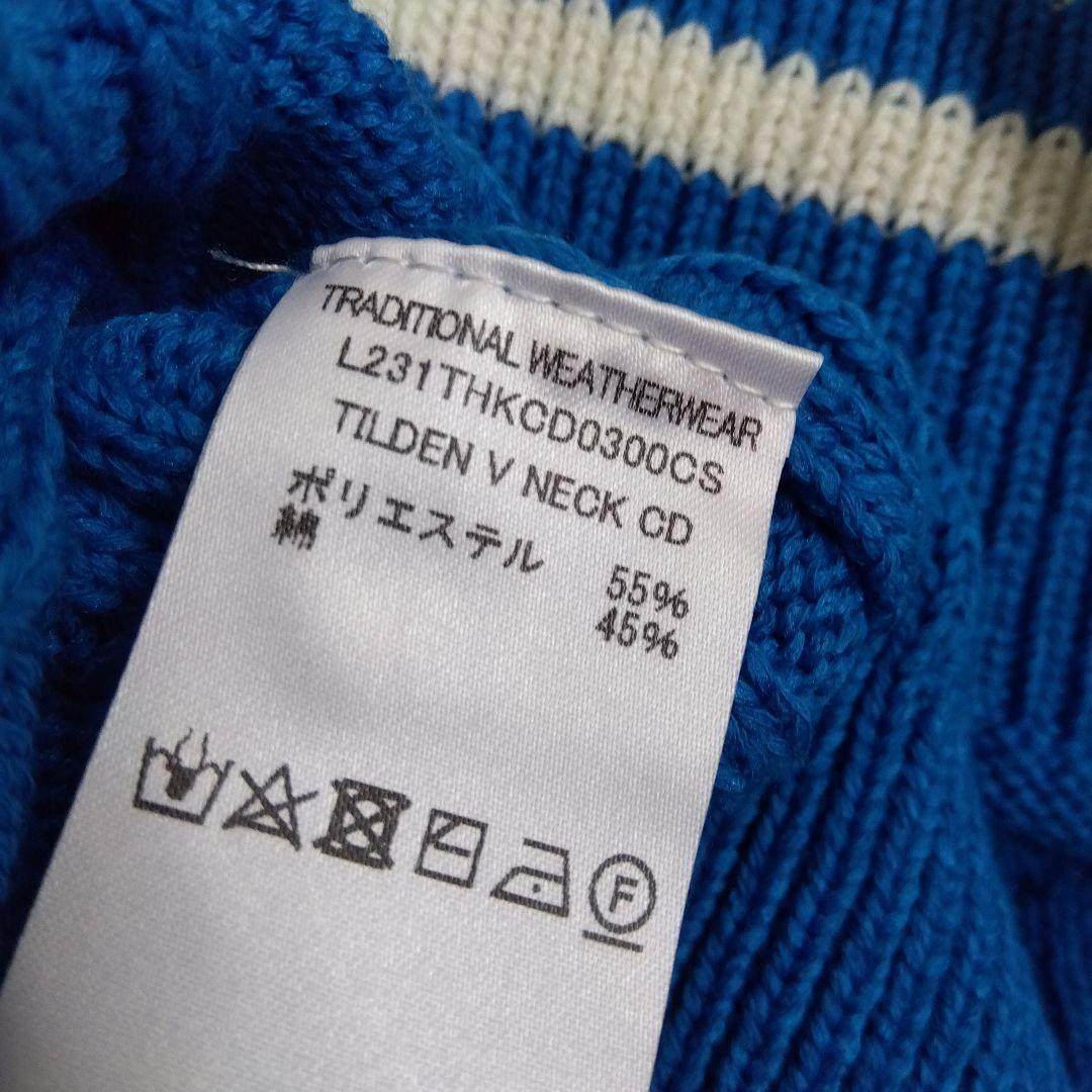 トラディショナルウェザーウェア 新品未使用 V ネック 金ボタン カーディガン