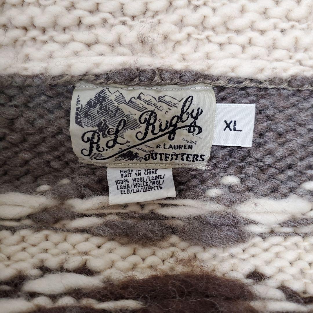 レア POLO RALPH LAUREN RUGBY カウチンセーター XL