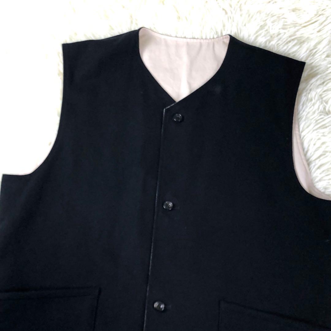 美品* tilt The authentics セーブル混 リバーシブル ベスト