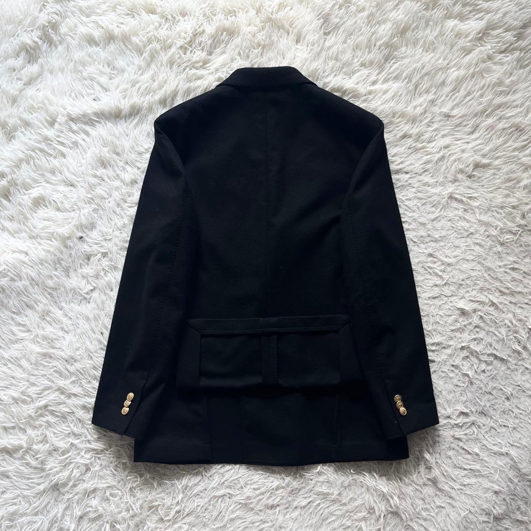 <極美品>LARDINI 金ボタン カシミヤ100% ダブルジャケット 46