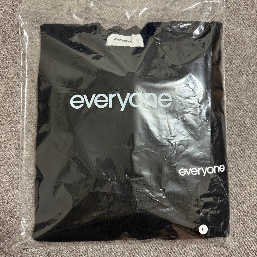トップス everyone original logo crew sweat BLACK