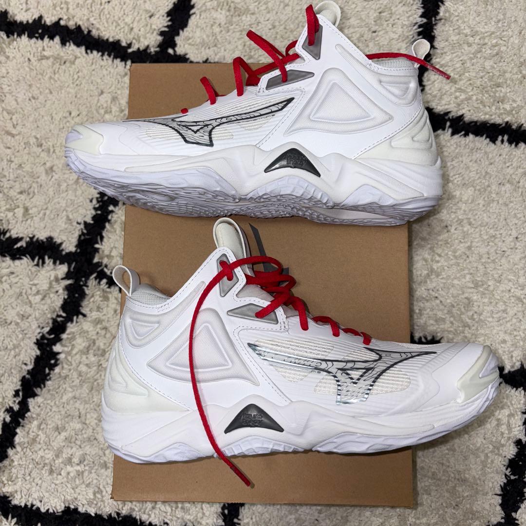 バレーボールシューズ　ミズノウェーブモーメンタム3mid 24.5