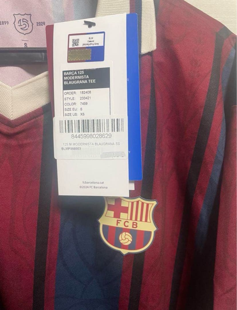 正規 バルセロナ 125周年 オーバーサイズポロシャツ ユニフォーム 24-25