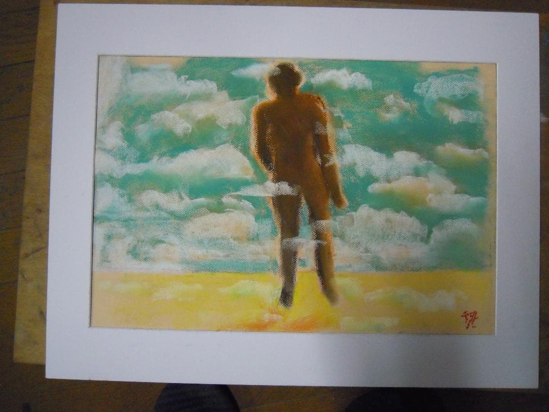 逆光の人（贄田越郎画）