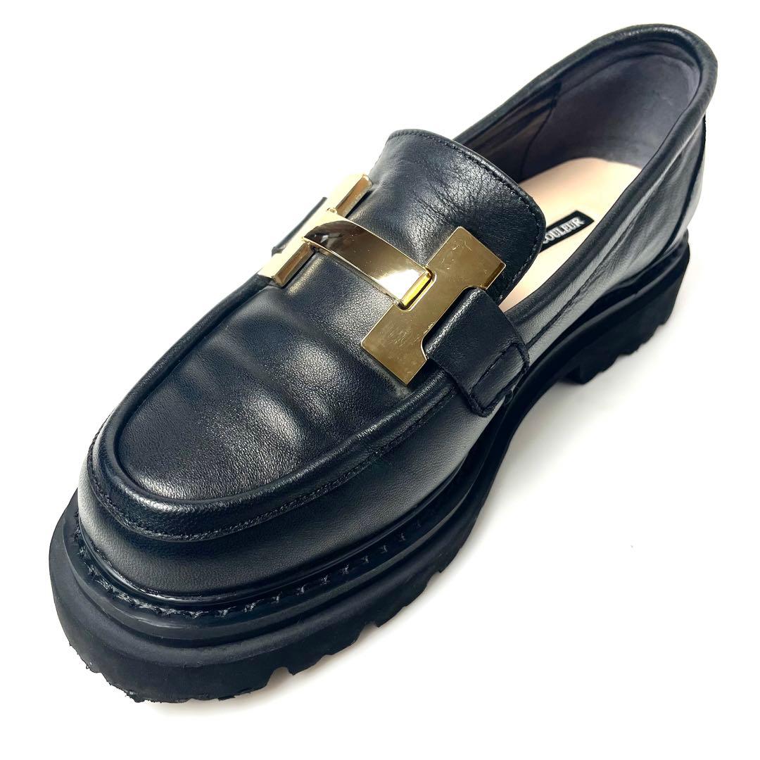 PARADIS COULEUR パラディクルール 23cm 厚底ローファー 美品