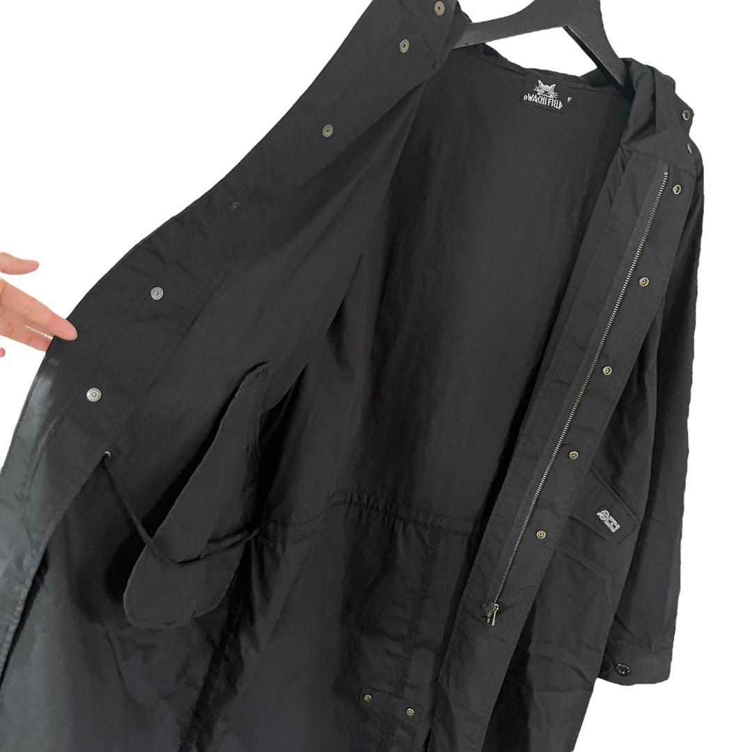 わちふぃーるど モッズコート ブラック F 猫 ダヤン WACHI FIELD