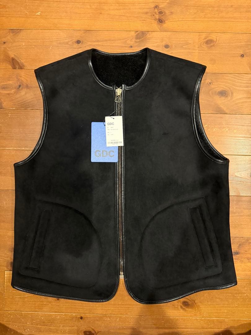 GDC Vegan Mouton Vest 木村拓哉　キムタク　black