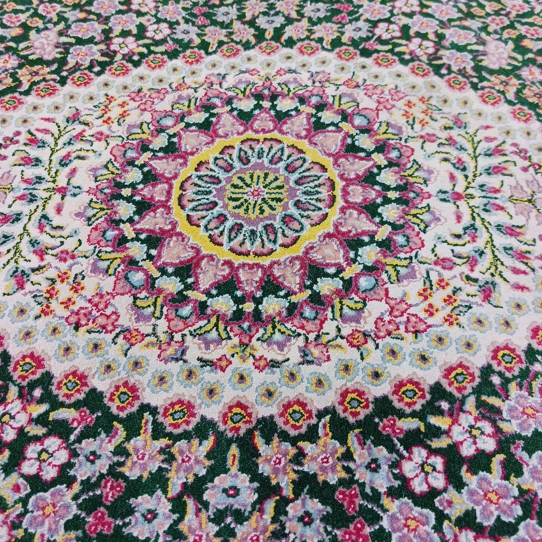 Y2269 ペルシャ絨毯風 機械織り 絨毯 98×55㎝