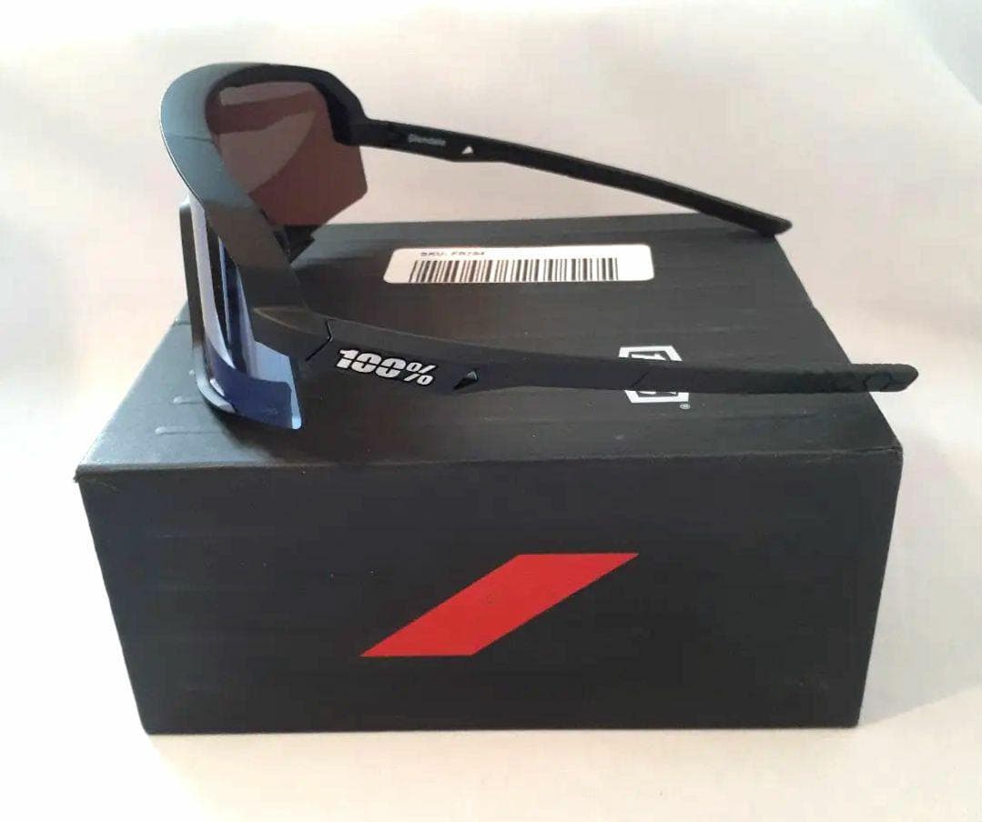 100% Slendale ブラック ブルー ワンハンドレッド サングラス