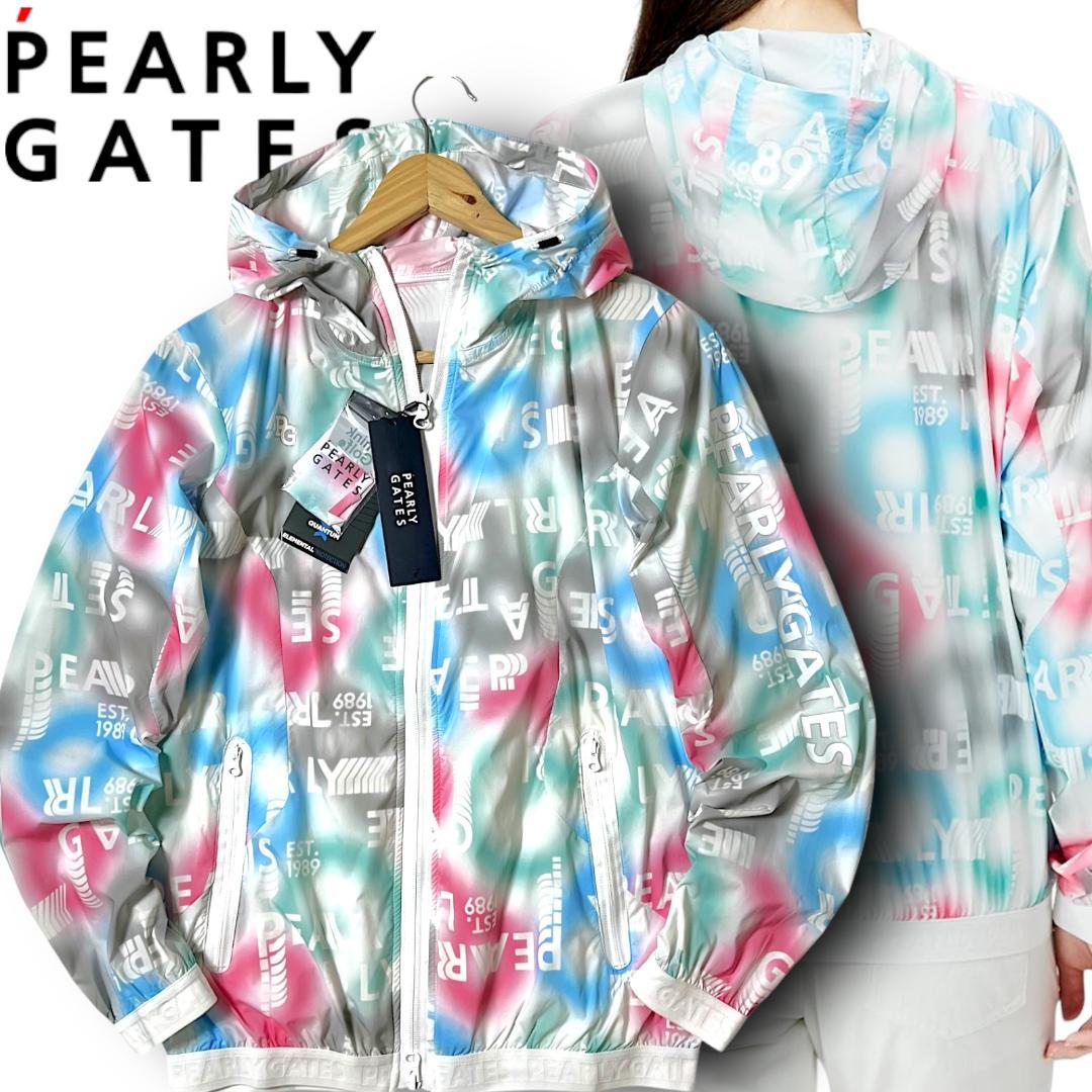 1 パーリーゲイツ グラデーション柄 ロゴ総柄 撥水 ジップブルゾン 030