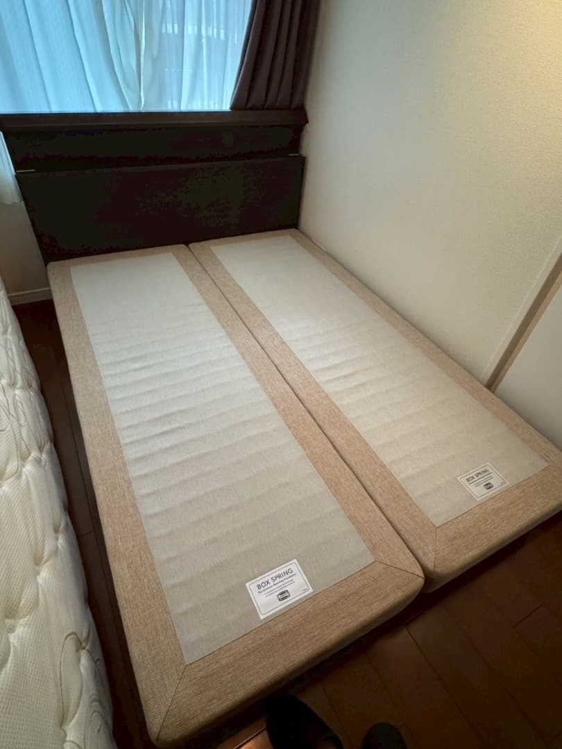 【専用】シモンズダブル2BOX ベッドフレーム（ボックススプリング2点セット）