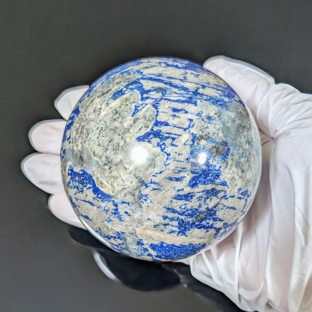 チリ産 ラピスラズリ スフィア 台座付属