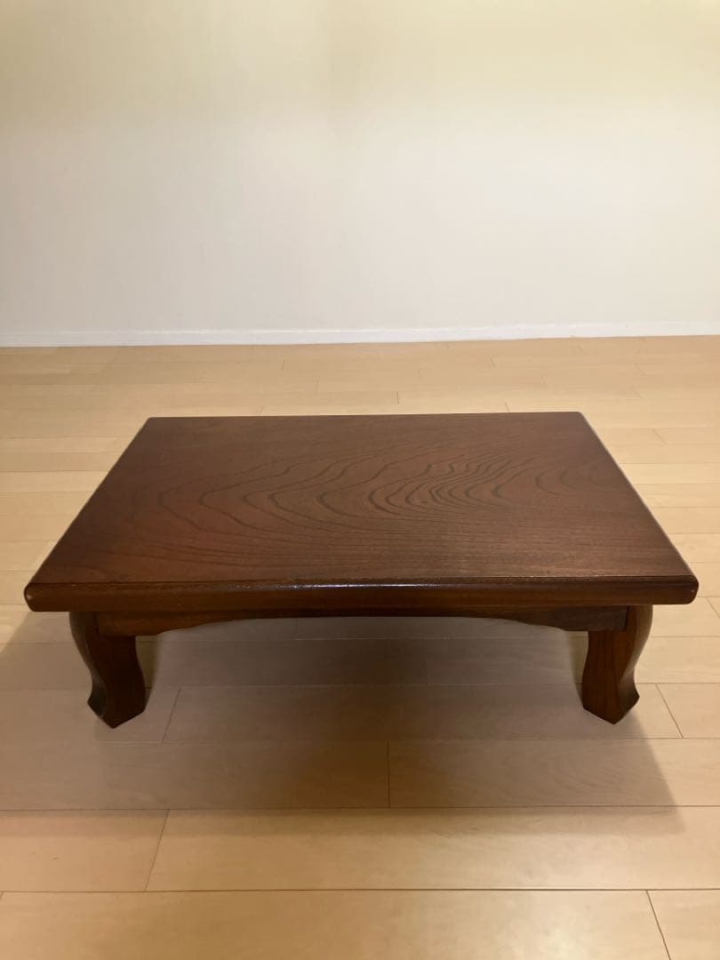 木製座卓 ダークブラウン シンプル折りたたみ式