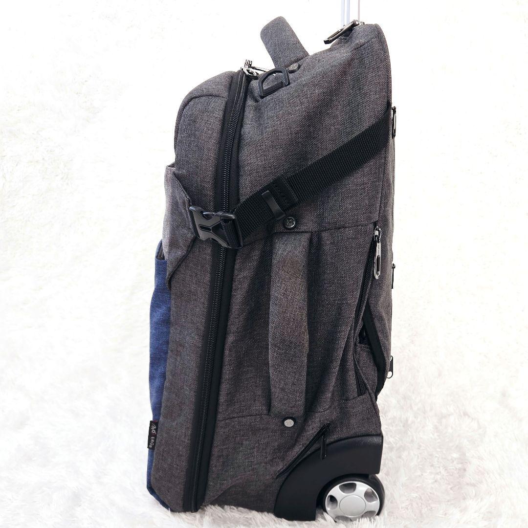 美品 4way 軽量 多機能キャリー 大容量 リュック キャリーバッグ グレー