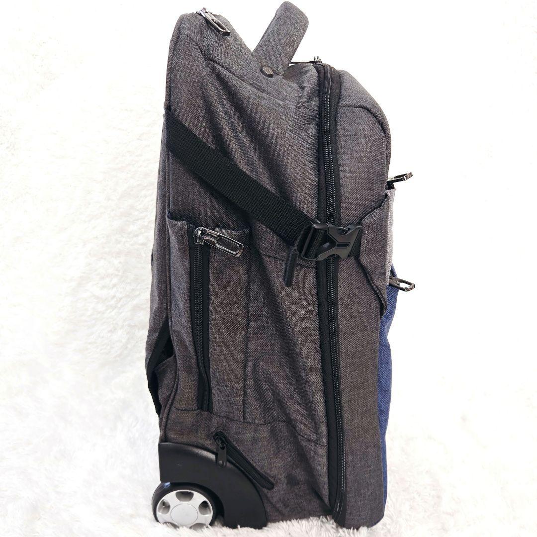 美品 4way 軽量 多機能キャリー 大容量 リュック キャリーバッグ グレー