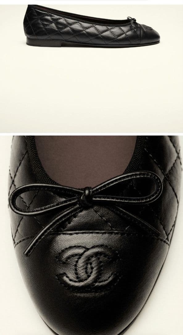 ☆新品未使用☆CHANEL ブラック バレリーナ