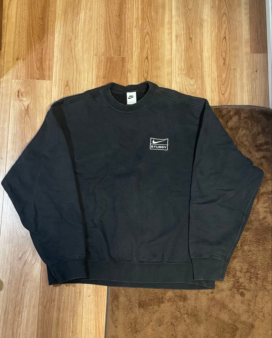 【NIKE×STUSSY】コラボ スウェット ブラック　L