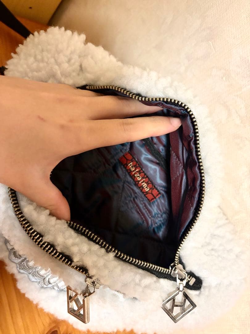 hazama 宣戦布告のウエストポーチ　白