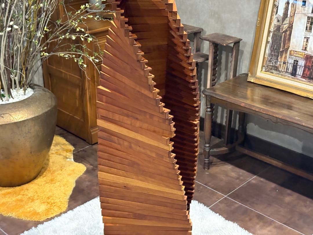 ① Jonny B 回転式CDラック　コレクションケース　ウォールナット　RZ