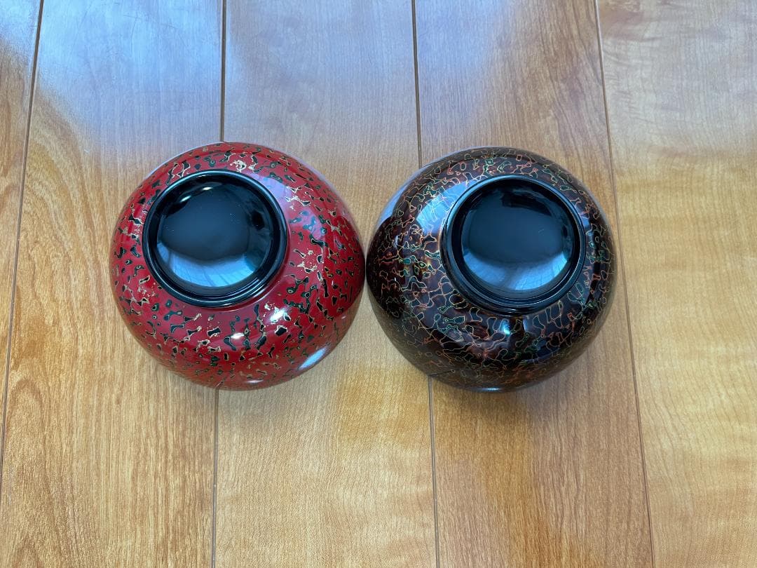 【新品未使用】 津軽塗 漆器 椀＆箸 2客セット【津軽塗夫婦椀・津軽塗夫婦箸】