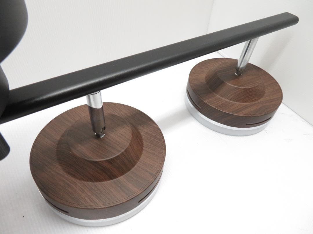 4灯LEDシーリングライト 調光/調色 多機能モデル リモコン ブラウン 木目調