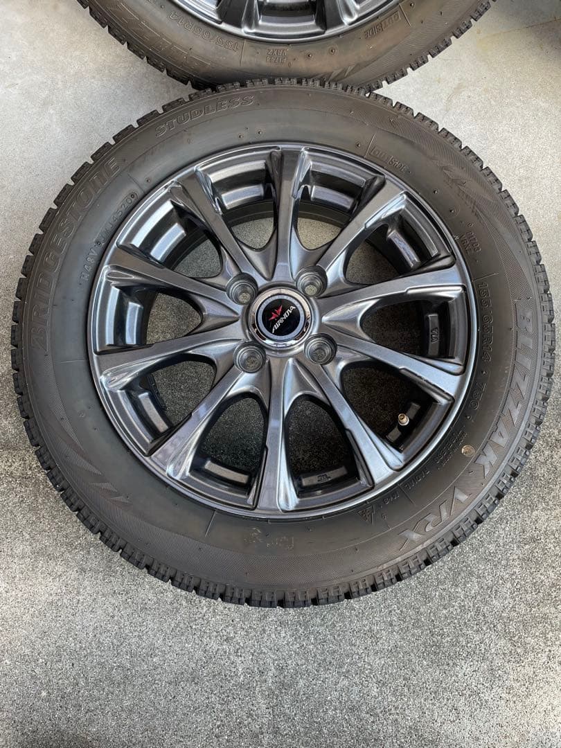 カ*ン様 BLIZZAK VRX 155/65R14 スタッドレスタイヤ 4本セ