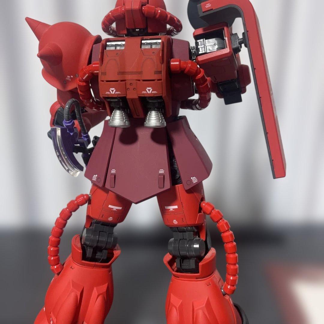 【美】【癒し】PGシャア専用ザクⅡ 組み立て塗装済みジャンク品