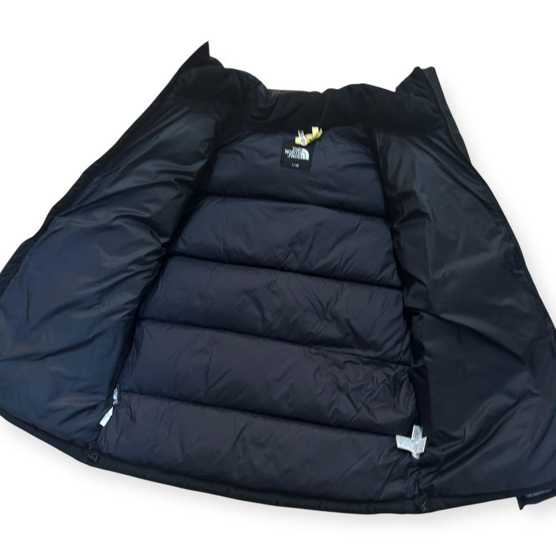 美品✨ノースフェイス ダウン L ブラック フーディー ジップアップ パーカー