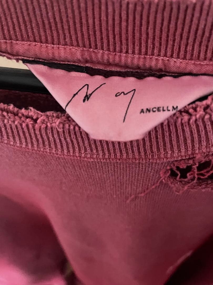 トップス ANCELLM CRASH UNEVEN OVER SWEAT SIZE1