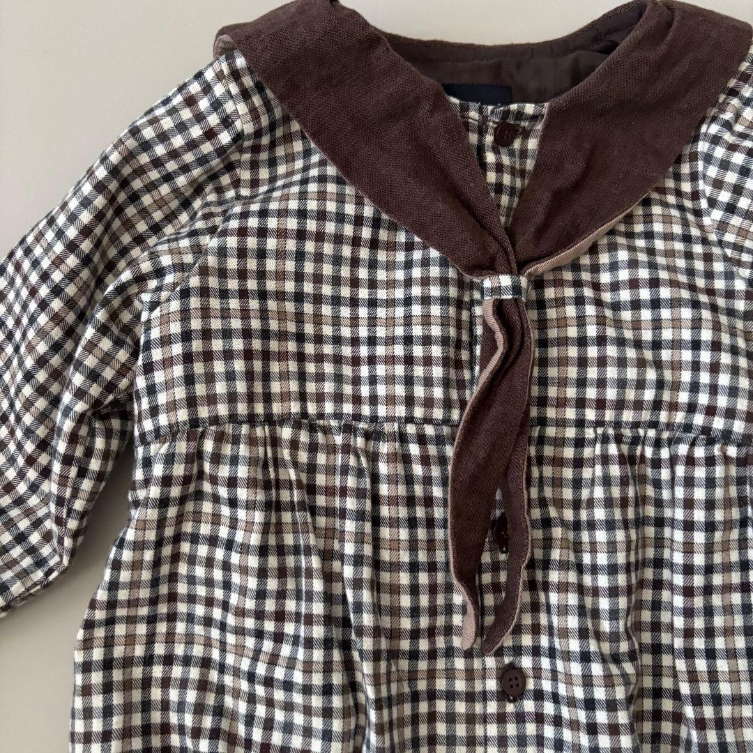 maisonmarelle RomperCAMBON brownロンパース24M